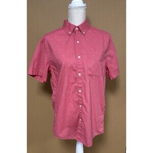 American Eagle Short Sleeve Giometric Salmon Color Shirt Men’s Medium